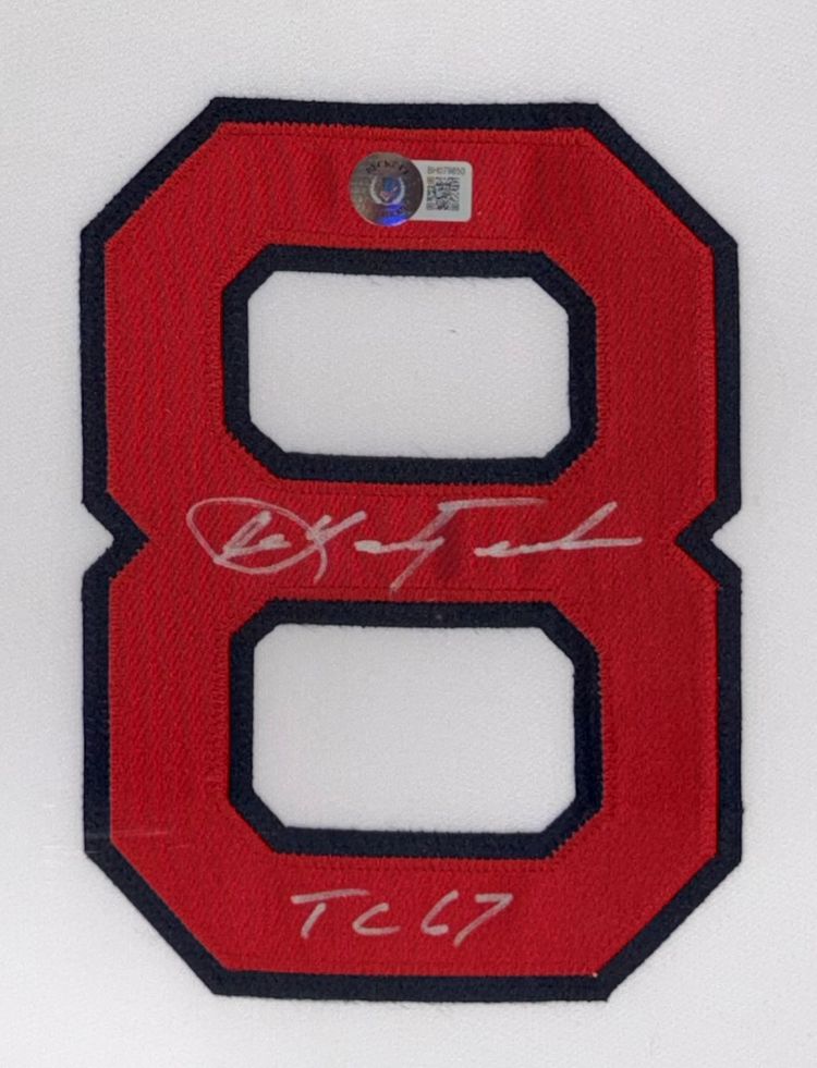 Carl Yastrzemski Boston Signed Framed White Baseball Jersey TC 67 BAS