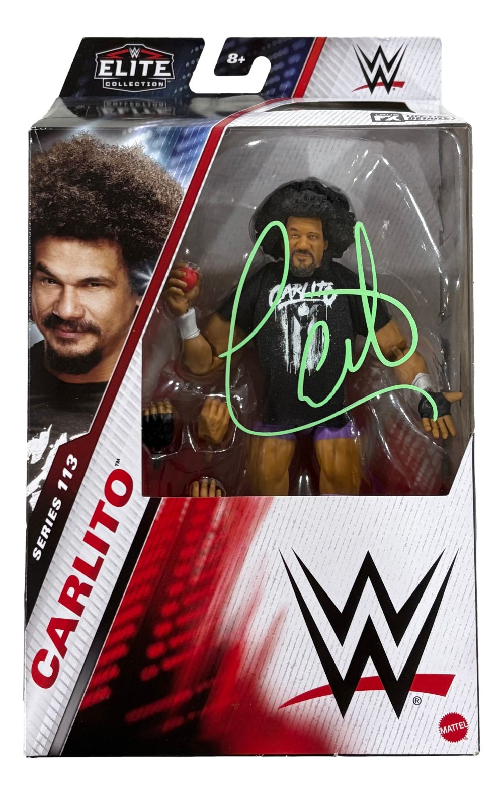 Carlito Signed WWE Elite Collection Series 113 Action Figure JSA QR Hologram