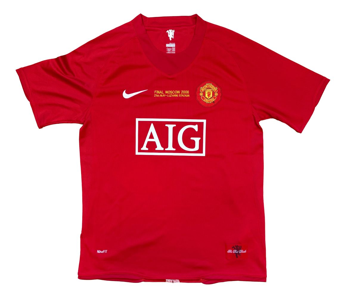Carlos Tevez Signed Manchester United 2008 Champions League Nike Jersey BAS