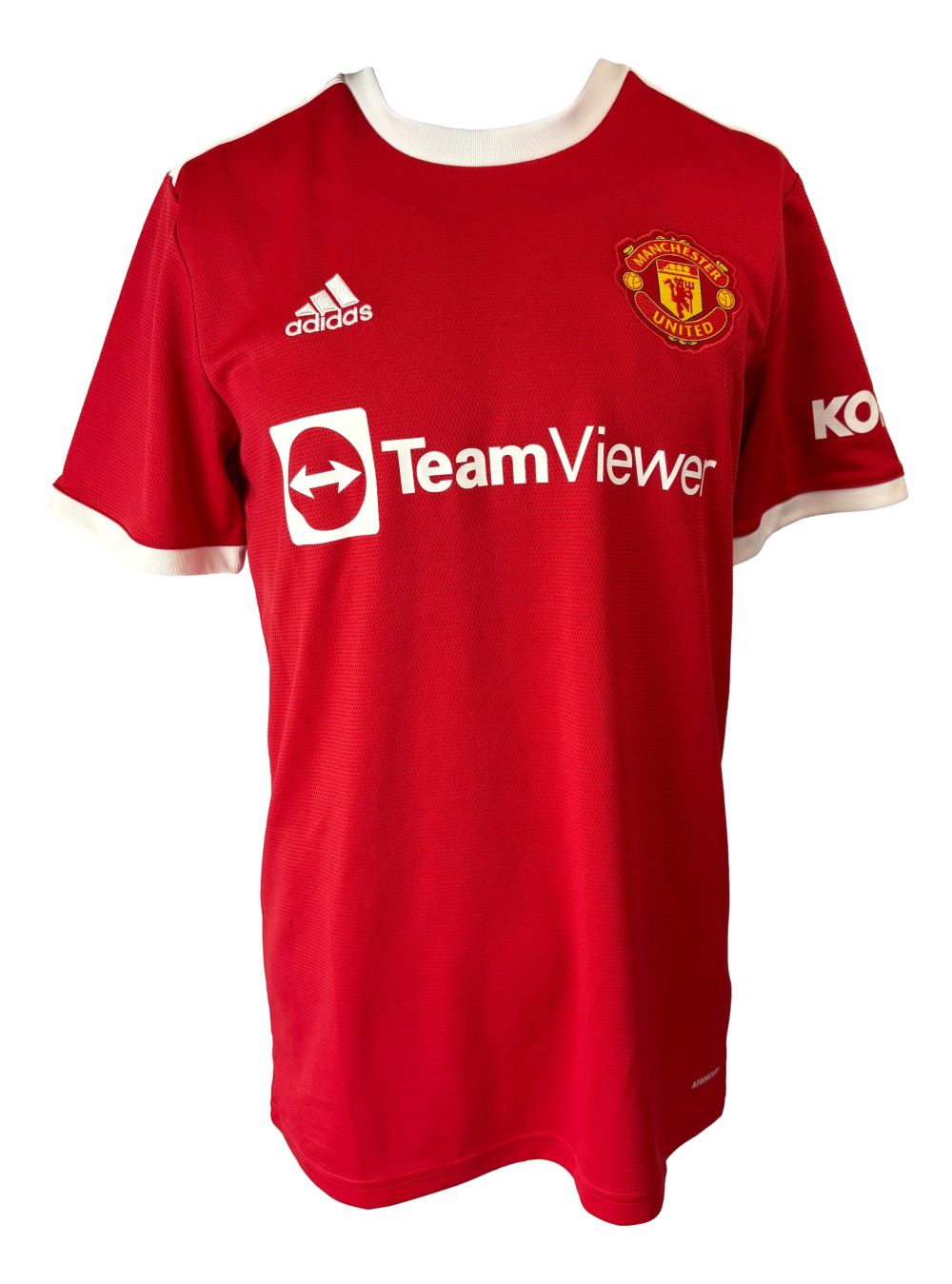 Carlos Tevez Signed Manchester United Red Adidas Soccer Jersey BAS