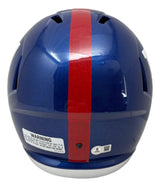 Lawrence Taylor Abdul Carter Signed New York Giants FS Replica Speed Helmet BAS