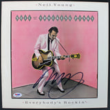 Neil Young Authentic Signed Everybody's Rockin Album Cover PSA/DNA #AA84128