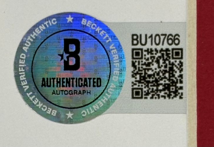 John Cena Signed In Red Framed 11x14 WWE Farewell Photo BAS