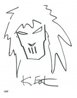 Kevin Eastman Ninja Turtles Signed 11X14 Casey Jones Sketch PSA #X14231