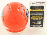 Devin Hester Autographed Chicago Bears Flash Mini Helmets - JSA