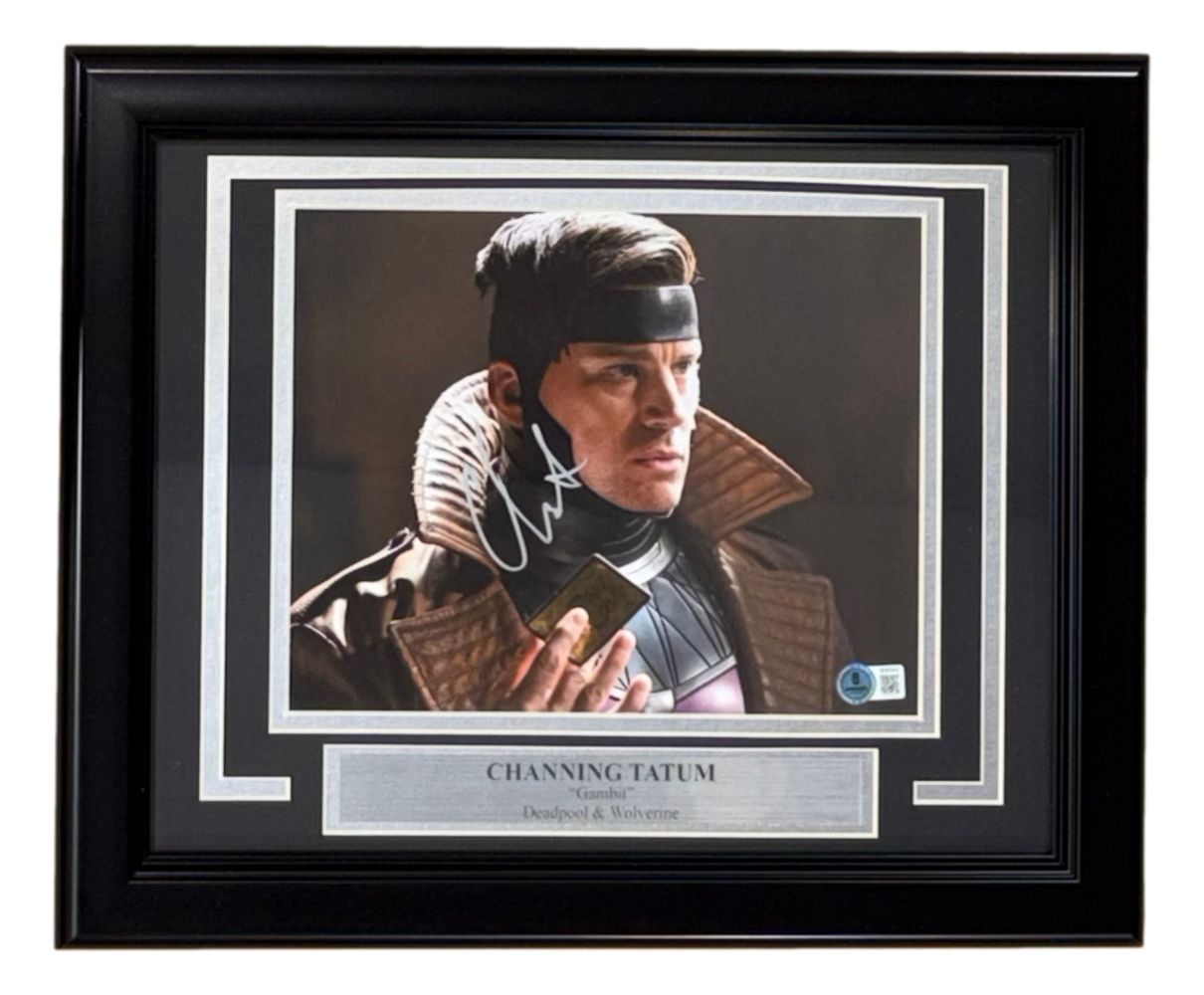 Channing Tatum Signed Framed 8x10 Gambit Photo BAS