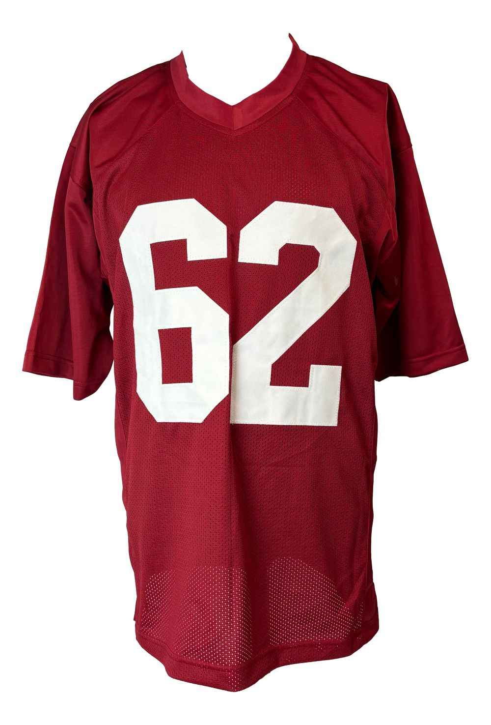 Charley Trippi Chicago Signed Red Football Jersey HOF 68 Sports Integrity