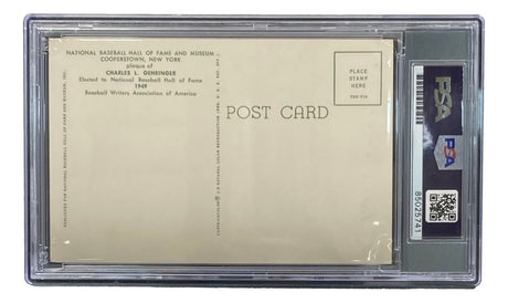 Charlie Gehringer Signed 4x6 Detroit Tigers HOF Plaque Card PSA/DNA 85025741 - Sports Integrity