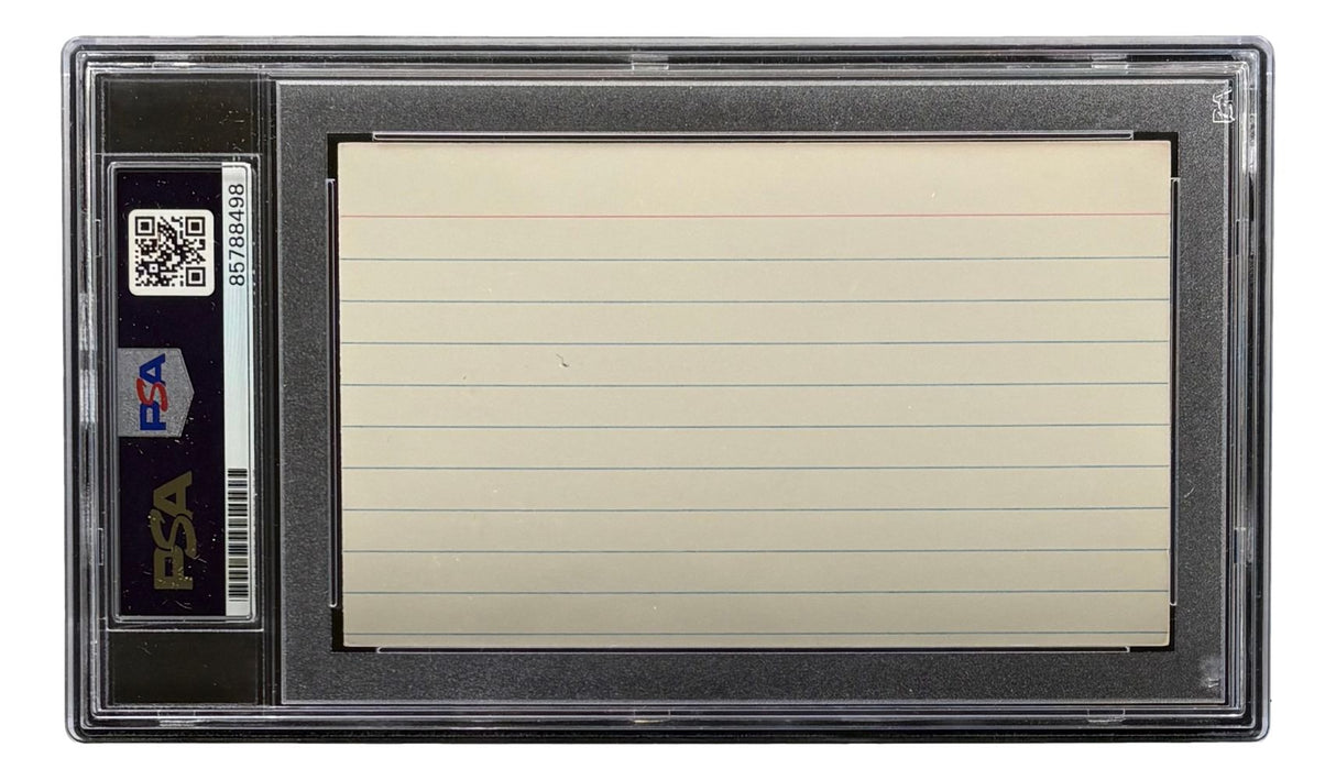 Charlie Gehringer Detroit Tigers Signed Index Card PSA/DNA