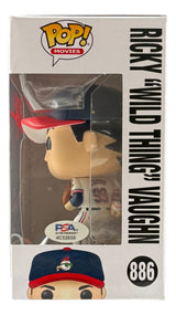 Charlie Sheen Signed Major League Ricky Vaughn Funko Pop #886 PSA/DNA Hologram