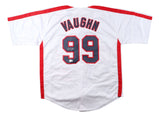 Charlie Sheen Major League Signed White Rick Vaughn Baseball Jersey BAS