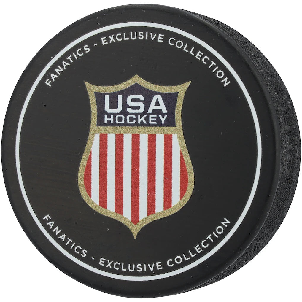 Charlie McAvoy Signed USA Hockey Logo Puck Fanatics