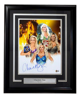 Charlotte Flair Signed Framed 11x14 WWE Photo BAS