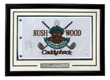 Chevy Chase Signed Framed Bush Wood Caddyshack Golf Flag PSA/DNA Hologram