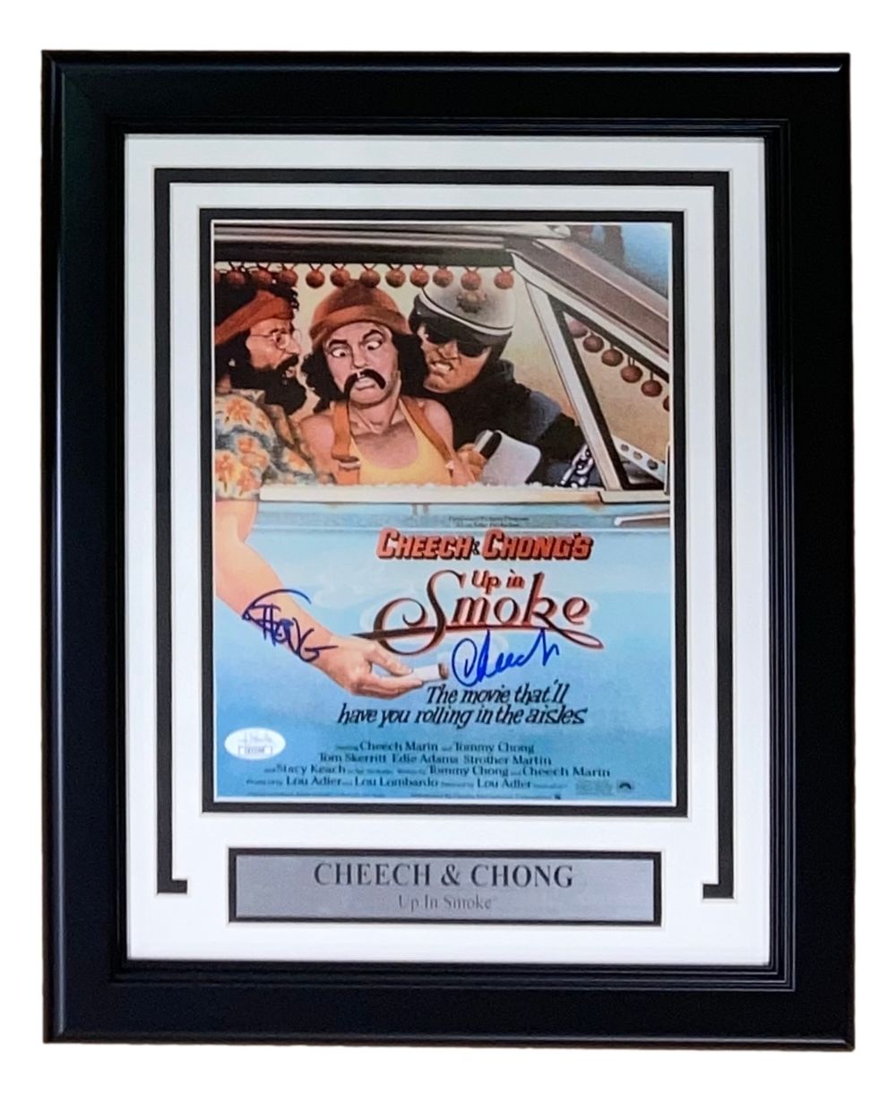 Cheech & Chong Signed Framed 8x10 Up In Smoke Photo JSA