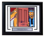 Cheech & Chong Signed Framed 8x10 The Simpsons Photo 2 JSA