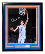 Chet Holmgren Signed Framed 16x20 Oklahoma City Thunder Photo BAS
