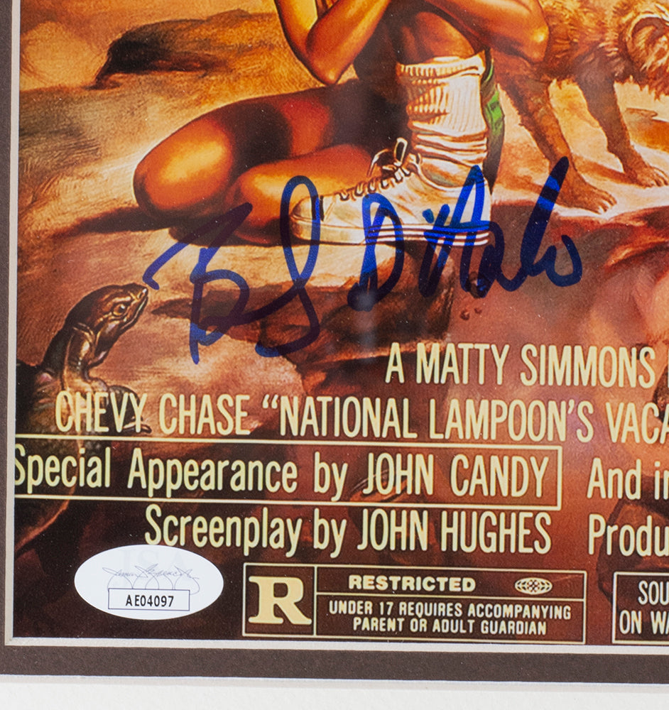 Chevy Chase D'Angelo Brinkley Signed Framed 11x17 Lampoons Vacation Photo JSA