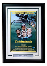 Chevy Chase Signed Framed 11x17 Caddyshack Movie Poster Photo BAS