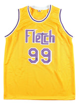 Chevy Chase Signed Los Angeles Yellow Fletch Basketball Jersey JSA Hologram