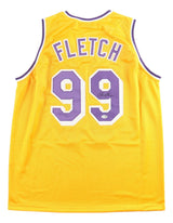 Chevy Chase Signed Los Angeles Yellow Fletch Basketball Jersey JSA QR Hologram