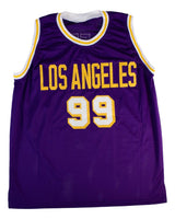 Chevy Chase Signed Los Angeles Purple Fletch Basketball Jersey BAS