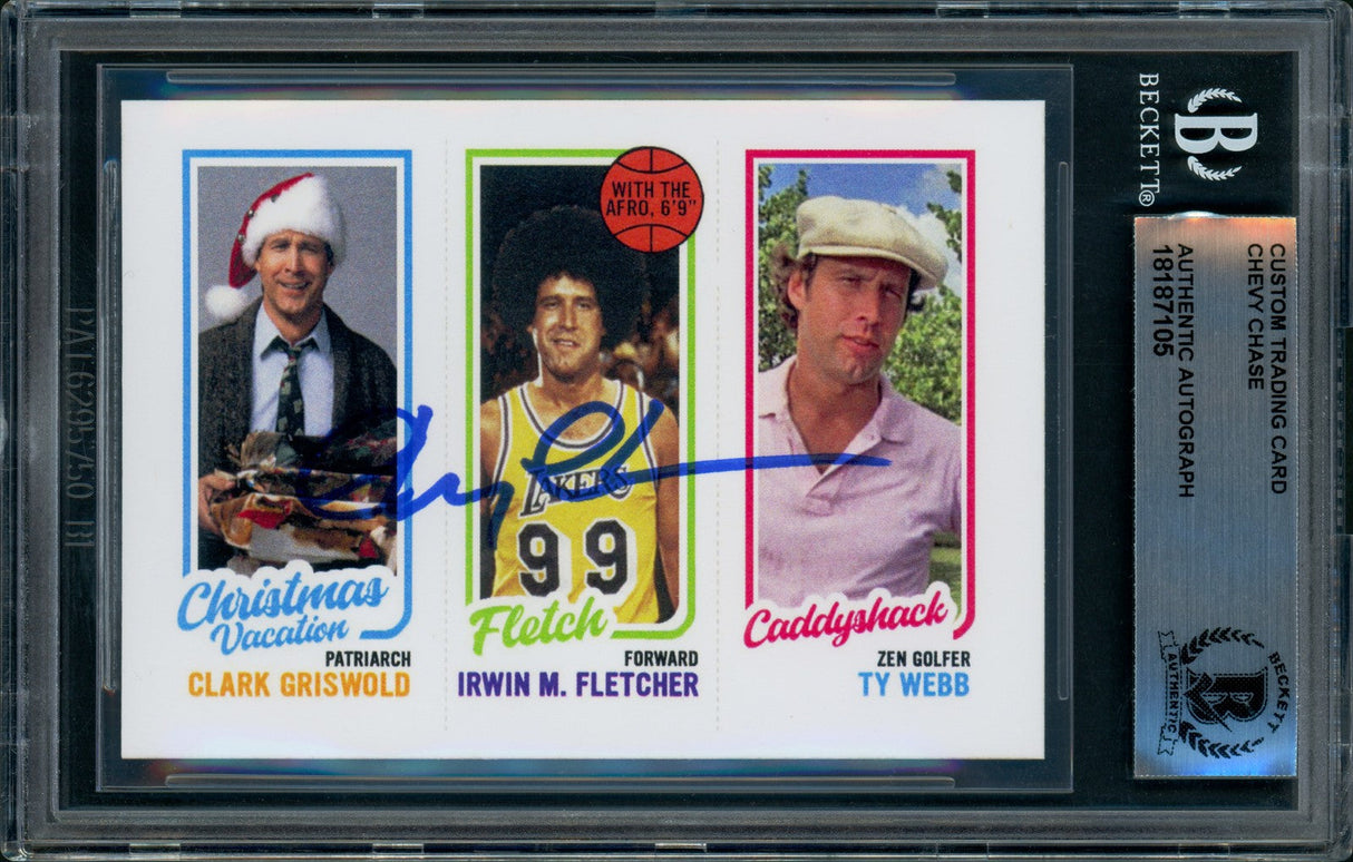 Chevy Chase Signed Autographed Reprint Trading Card BAS