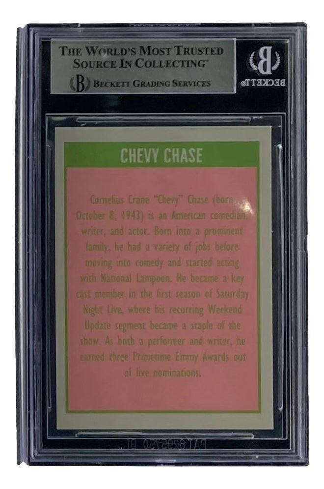 Chevy Chase Signed Slabbed Vacation Clark Griswold Trading Card BAS - Sports Integrity