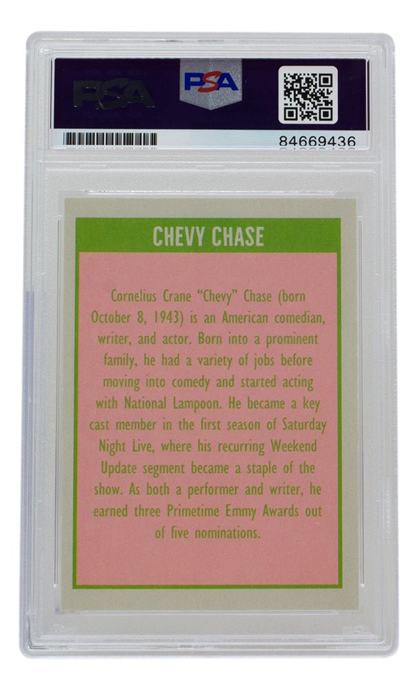 Chevy Chase Signed SNL Weekend Update Trading Card PSA/DNA Auto Gem Mint 10 - Sports Integrity