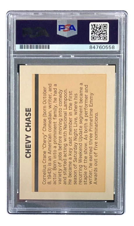 Chevy Chase Signed National Lampoon's Vacation Trading Card PSA/DNA Gem MT 10 - Sports Integrity