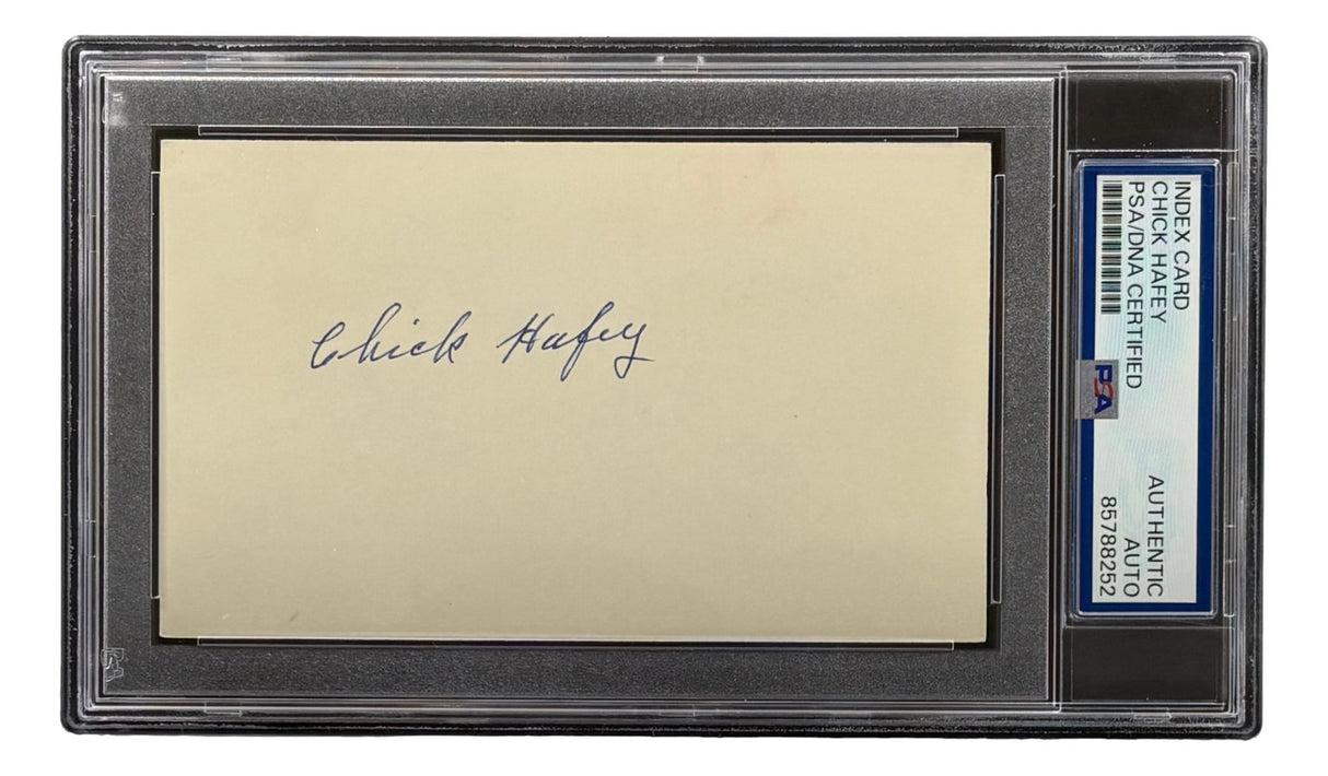 Chick Hafey St. Louis Cardinals Signed Index Card PSA/DNA