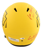 Stenerud Roaf Shields Thomas Signed Chiefs FS Rave Speed Replica Helmet JSA QR