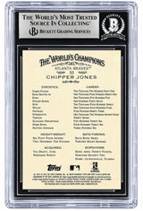 Chipper Jones Signed 2011 Topps A&G #53 Braves Trading Card BAS