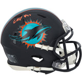 Chop Robinson Autographed Miami Dolphins Black Rivalries Speed Mini Helmet Fanatics