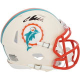Chris Bell Autographed Miami Dolphins RETRO Speed Mini Helmet Fanatics