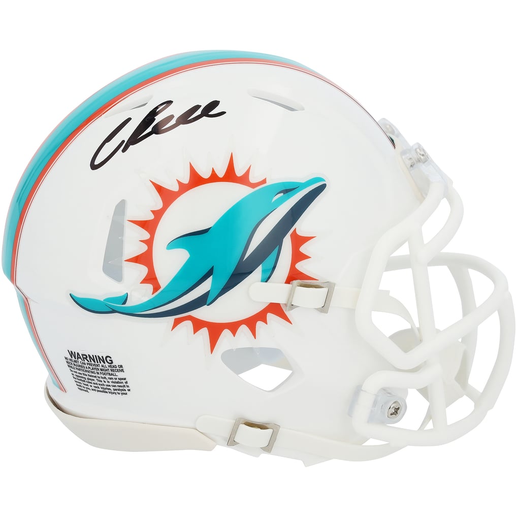 Chris Bell Autographed Miami Dolphins Speed Mini Helmet Fanatics