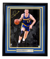 Chris Mullin Signed Framed 16x20 Golden State Warriors Photo BAS