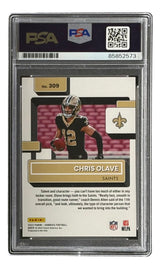 Chris Olave Signed 2022 Donruss Optic #309 New Orleans Saints Rookie Card PSA