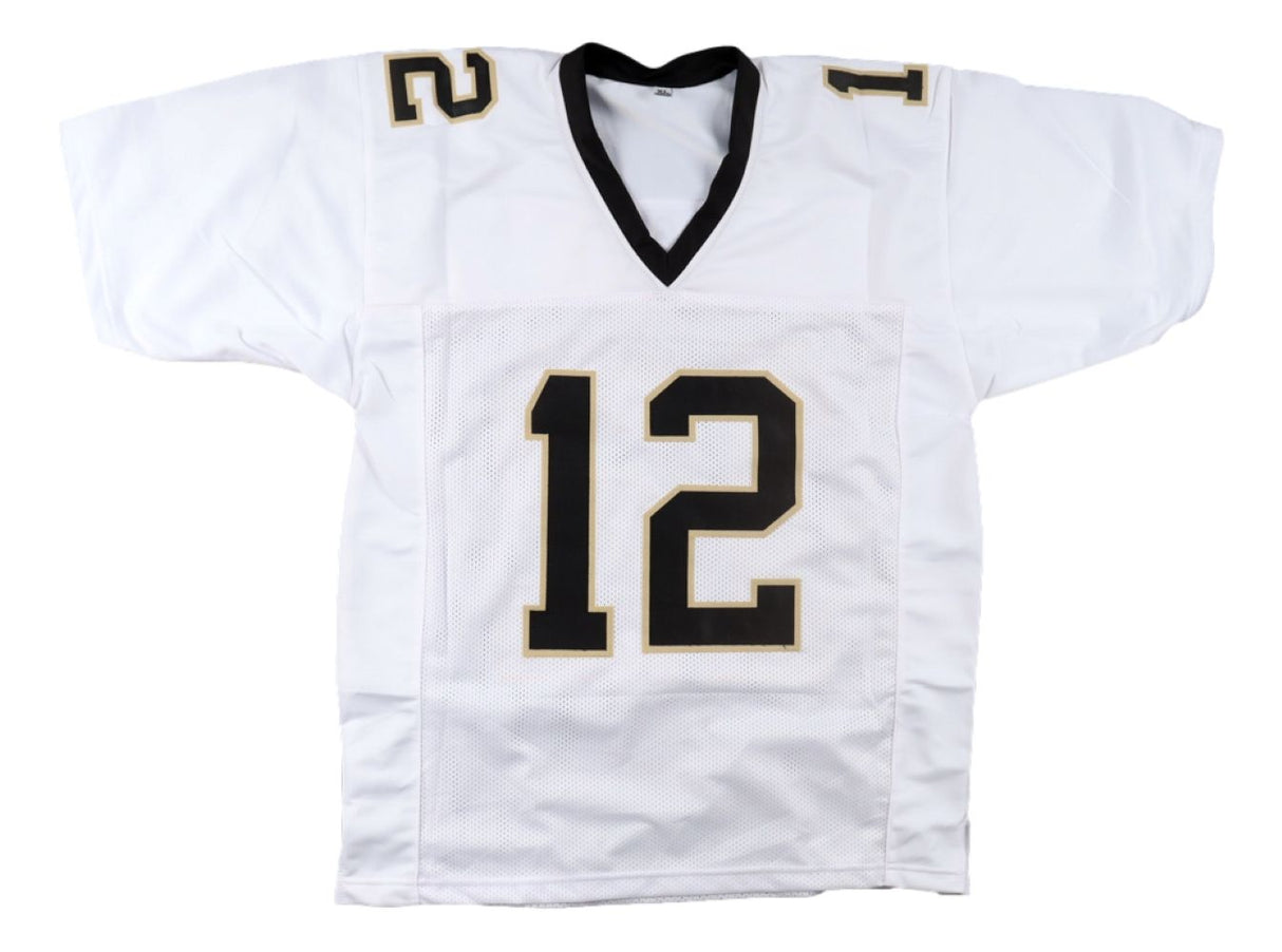 Chris Olave New Orleans Signed White Football Jersey BAS