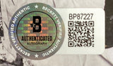 The Chris Young Signed Framed Young Love & Saturday Nights CD Booklet BAS by Sports Integrity includes a Beckett Authenticated sticker with a holographic logo, "AUTHENTICATED AUTOGRAPH" text, QR code, and serial BP87227.