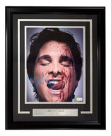 Christian Bale Signed Framed 11x14 American Psycho Photo BAS