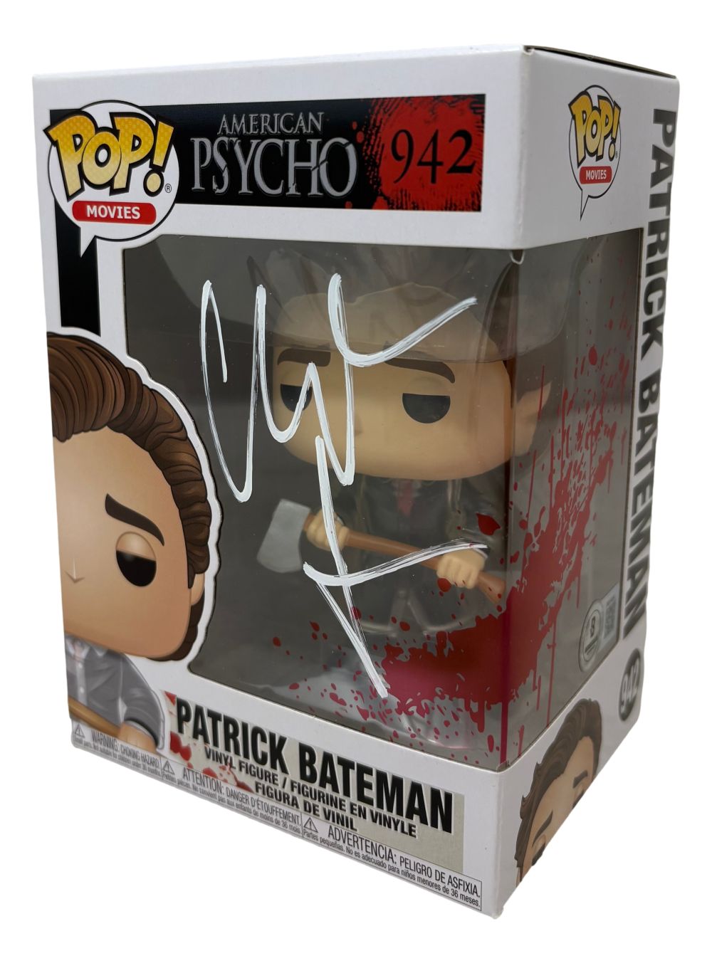 Christian Bale Signed American Psycho Funko Pop #942 BAS