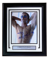 Christian Bale Signed Framed 8x10 American Psycho Photo JSA