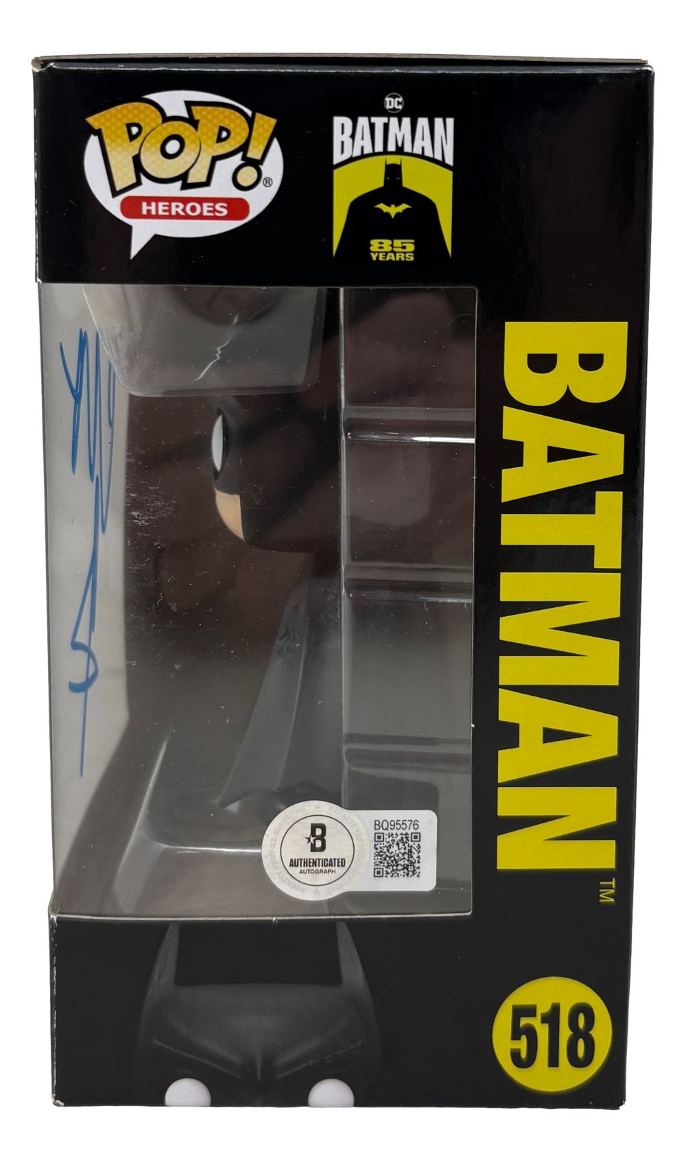 Christian Bale Signed Batman Funko Pop #518 BAS
