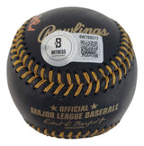 Christian Javier Astros Signed Official Black Leather MLB Baseball No Hitter BAS