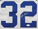 Christian Laettner Duke Signed White The Shot Basketball Jersey JSA ITP - Sports Integrity