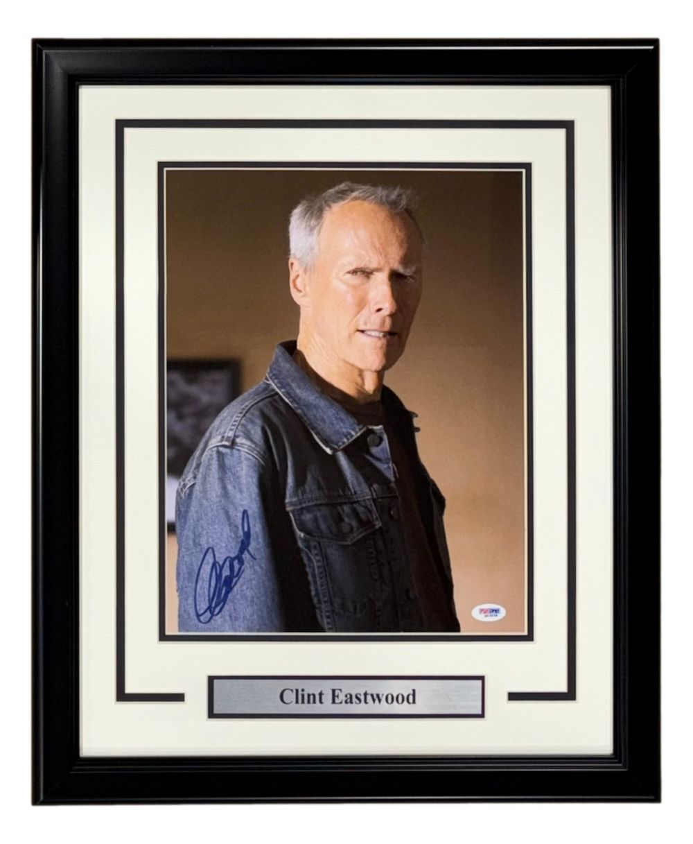Clint Eastwood Signed Framed 11x14 Photo PSA/DNA Hologram