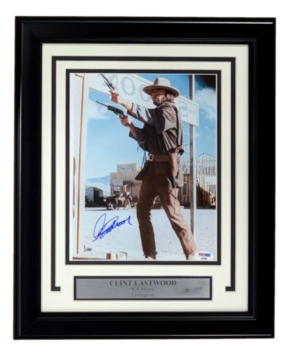 Clint Eastwood Signed Framed 8x10 Unforgiven Photo PSA/DNA