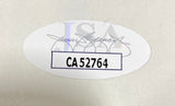 A Bill Clinton Signed In Black 5x6 Mock White House Letter Monica Lewinsky by Sports Integrity features an oval white JSA sticker with a faint logo, a signature above, and boxed CA52764 in bold black at the center.