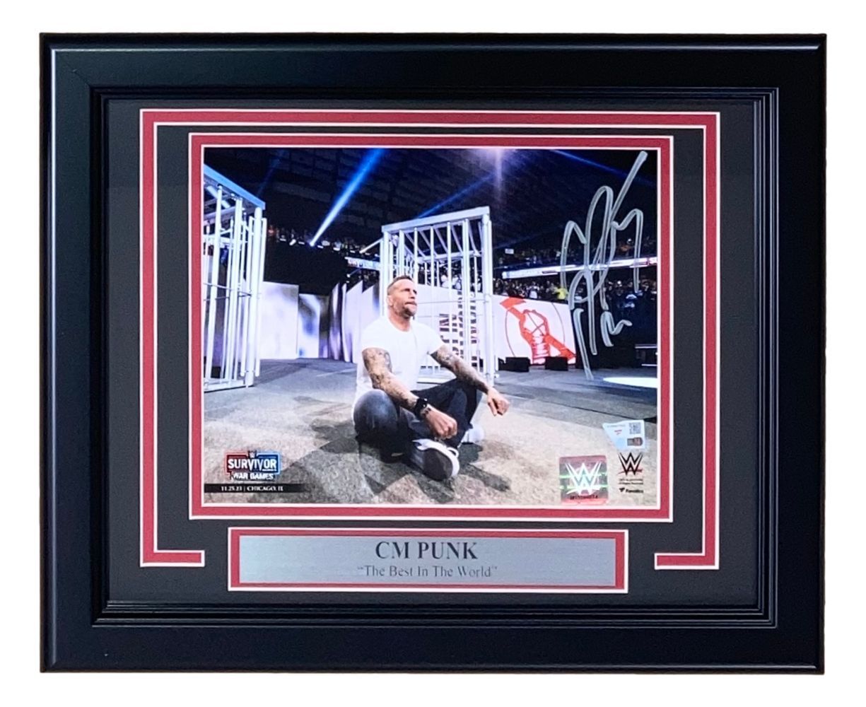 CM Punk Signed Framed 8x10 WWE Return Photo Fanatics